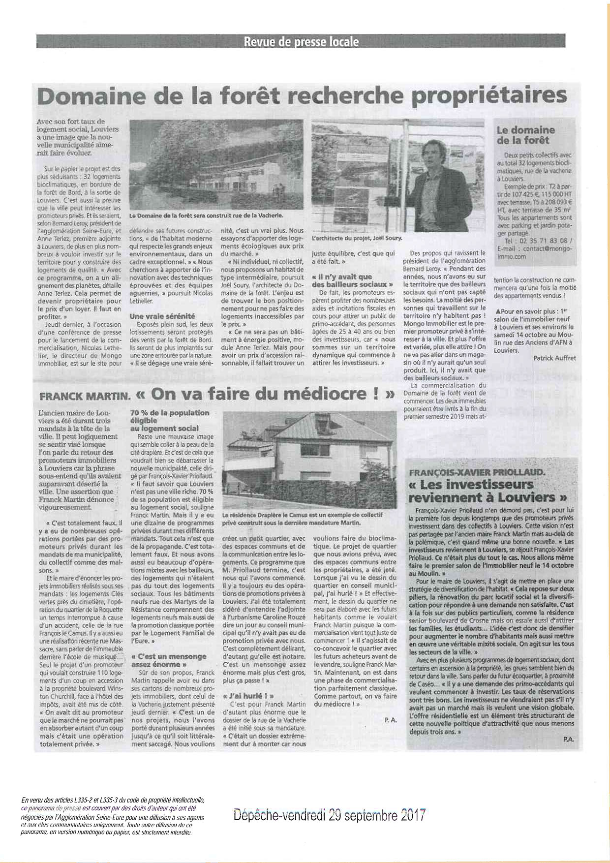 Construction écologiqus, logements neufs Louviers,